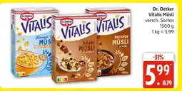 Marktkauf Dr. oetker vitalis müsli weniger süß knusper pur Angebot
