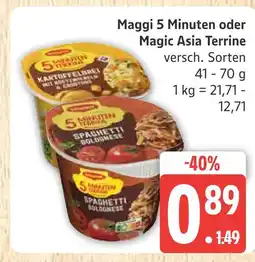 Marktkauf Maggi 5 minuten oder magic asia terrine Angebot