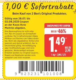 Marktkauf Ben’s original reis oder sauce Angebot