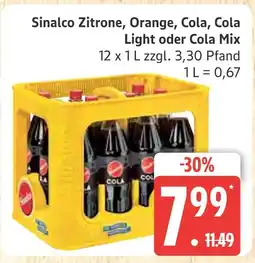 Marktkauf Sinalco zitrone Angebot
