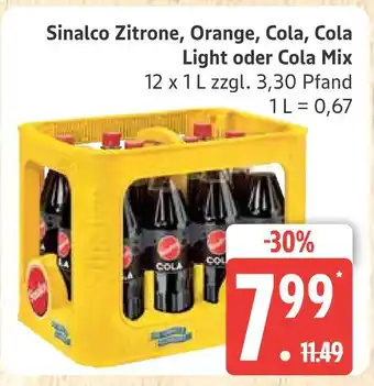 Marktkauf Sinalco zitrone Angebot