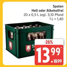 Marktkauf Spaten hell oder alkoholfrei Angebot