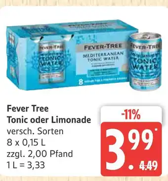 Marktkauf Fever tree tonic Angebot
