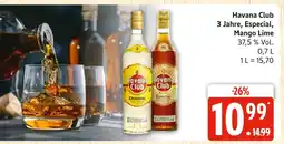 Marktkauf Havana club 3 jahre, especial, mango lime Angebot
