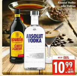 Marktkauf Absolut vodka oder kahlua Angebot