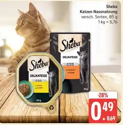 Marktkauf Sheba katzen nassnahrung Angebot