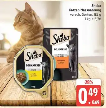 Marktkauf Sheba katzen nassnahrung Angebot