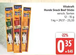 Marktkauf Vitakraft hunde snack beef sticks Angebot