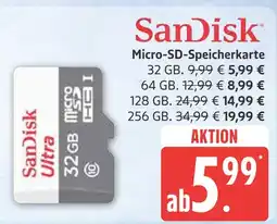 Marktkauf Sandisk micro-sd-speicherkarte 32 gb Angebot