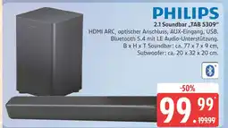 Marktkauf Philips 2.1 soundbar tab 5309 Angebot