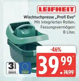 Marktkauf Leifheit wischtuchpresse profi evo Angebot