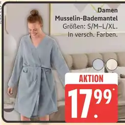 Marktkauf Damen musselin-bademantel Angebot