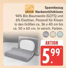 Marktkauf Dekor spannbezug nackenstützkissen Angebot