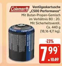 Marktkauf Coleman ventilgaskartusche c500 performance Angebot