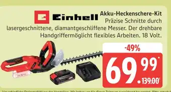 Marktkauf Einhell akku-heckenschere-kit Angebot