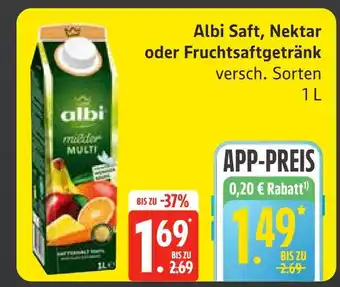 Edeka Albi saft, nektar oder fruchtsaftgetränk Angebot