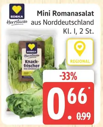 Marktkauf Edeka mini romanasalat Angebot