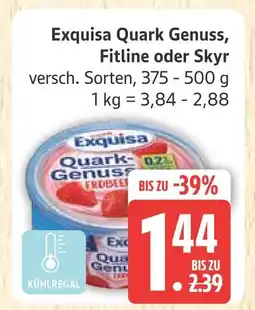 Marktkauf Exquisa quark genuss fitline oder skyr Angebot