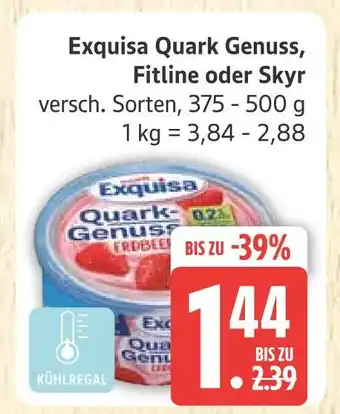 Marktkauf Exquisa quark genuss fitline oder skyr Angebot