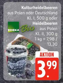 Edeka Edeka bio kulturheidelbeeren kl. i Angebot