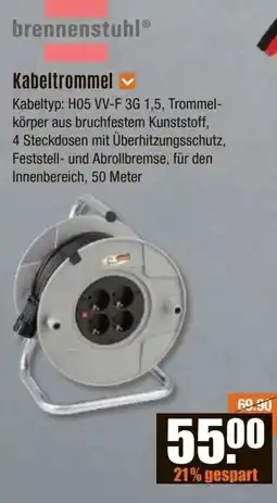 V Baumarkt brennenstuhl Kabeltrommel Angebot