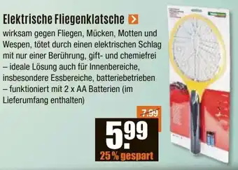 V Baumarkt Elektrische Fliegenklatsche Angebot