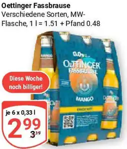 Globus Oettinger Fassbrause Angebot