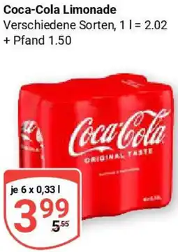 Globus Coca-Cola Limonade Angebot