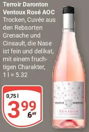 Globus Terroir Daronton Ventoux Rosé AOC Angebot