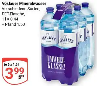 Globus Vöslauer Mineralwasser Angebot