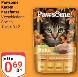 Globus Pawsome Katzennassfutter Angebot