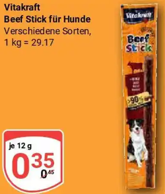 Globus Vitakraft Beef Stick für Hunde Angebot