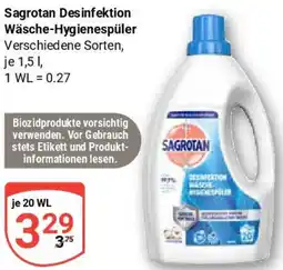 Globus Sagrotan Desinfektion Wäsche-Hygienespüler Angebot