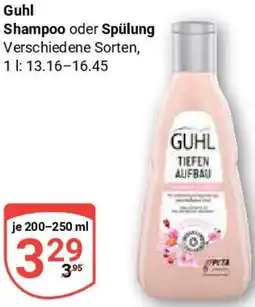 Globus Guhl Shampoo oder Spülung Angebot