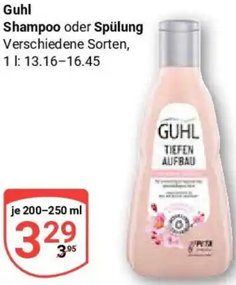 Globus Guhl Shampoo oder Spülung Angebot
