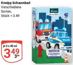 Globus Kneipp Schaumbad Angebot