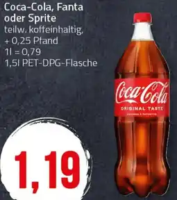 Ihr Frischmarkt Coca-Cola, Fanta oder Sprite Angebot