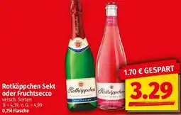 Ihr Frischmarkt Rotkäppchen Sekt oder Fruchtsecco Angebot