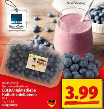 Ihr Frischmarkt EDEKA Heimatliebe Kulturheidelbeeren Angebot