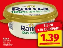 Ihr Frischmarkt Rama Streichfett Angebot