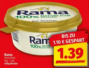 Ihr Frischmarkt Rama Streichfett Angebot