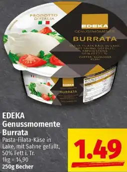 Ihr Frischmarkt EDEKA Genussmomente Burrata Angebot