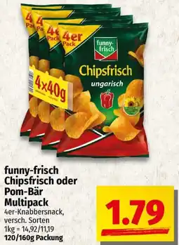 Ihr Frischmarkt funny-frisch Chipsfrisch oder Pom-Bär Multipack Angebot