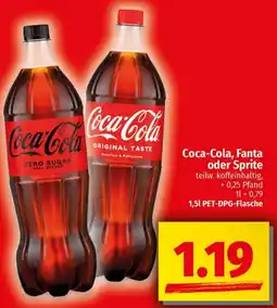 Ihr Frischmarkt Coca-Cola, Fanta oder Sprite Angebot