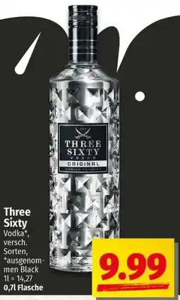Ihr Frischmarkt Three Sixty Vodka Angebot