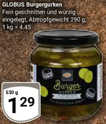 Globus GLOBUS Burgergurken Angebot