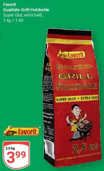 Globus Favorit Qualitäts-Grill-Holzkohle Angebot