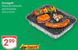 Globus favorit Einweggrill Angebot
