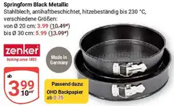 Globus Zenker Springform Black Metallic Angebot