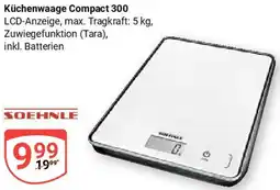 Globus SOEHNLE Küchenwaage Compact 300 Angebot